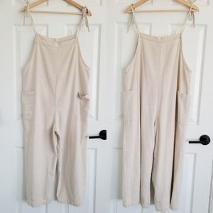 FavLux Shoulder Tie Cotton‎ Jumpsuit
